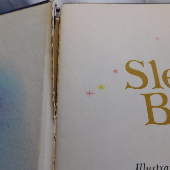 Sleeping Beauty Book 1959 Vintage Rand McNally Giant Book - Picture 4 of 10